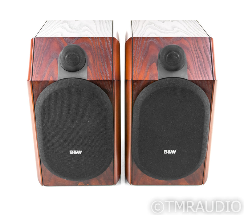 B&W CDM1 Bookshelf Speakers; Red Ash Pair; CDM-1