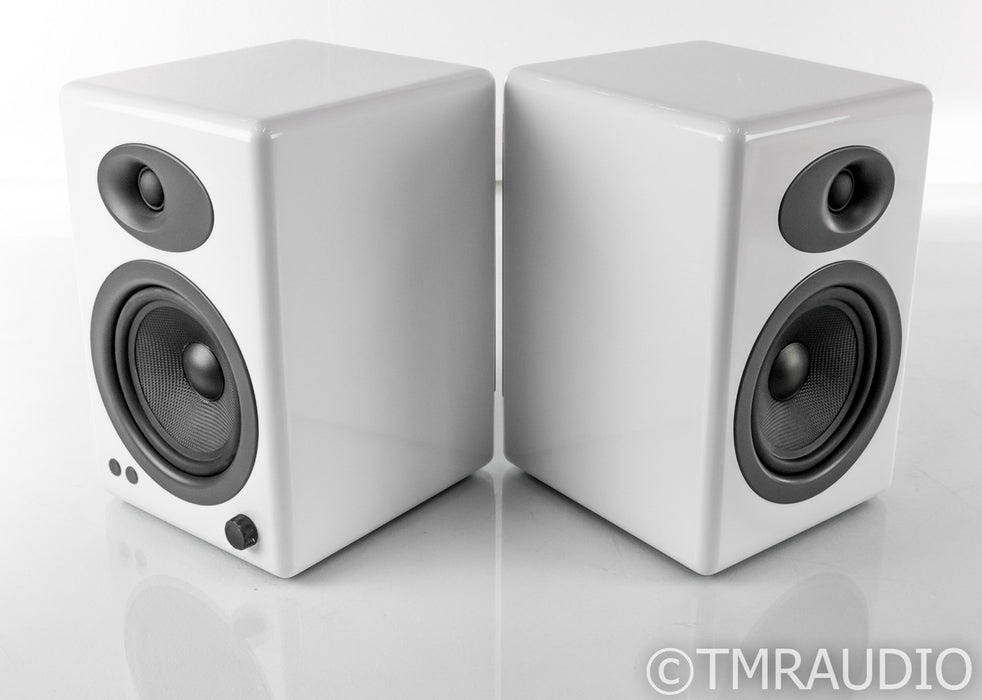 Audioengine A5+ Powered Bookshelf Speakers+; Gloss White Pair; A-5+