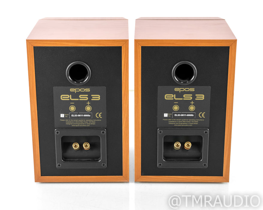 Epos ELS 3 Bookshelf Speakers; Light Cherry Pair; ELS3
