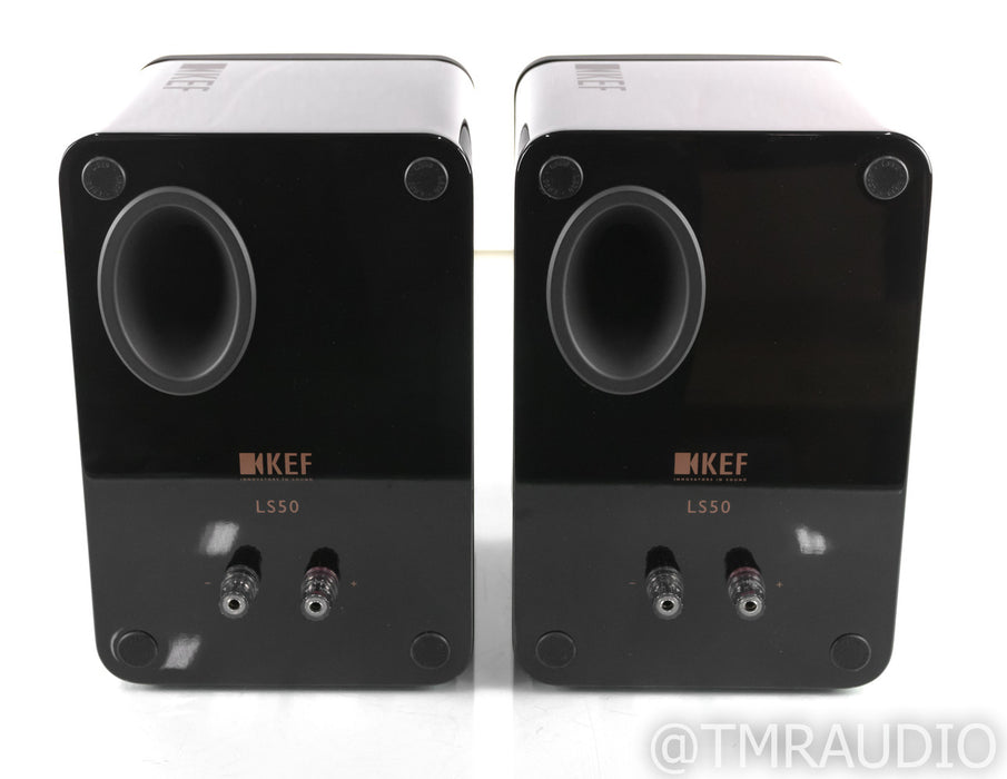 KEF LS50 Bookshelf Speakers; Black / Copper Pair; LS-50