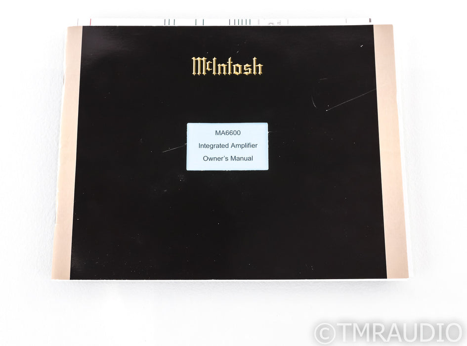 McIntosh MA6600 Stereo Integrated Amplifier; MA-6600 (No Remote)