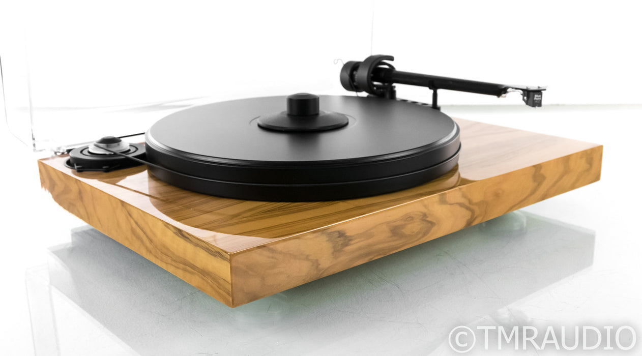 Pro-Ject 2-Xperience Classic Turntable; Olive; Blue Point No. 2 Cartridge (Low Hours)