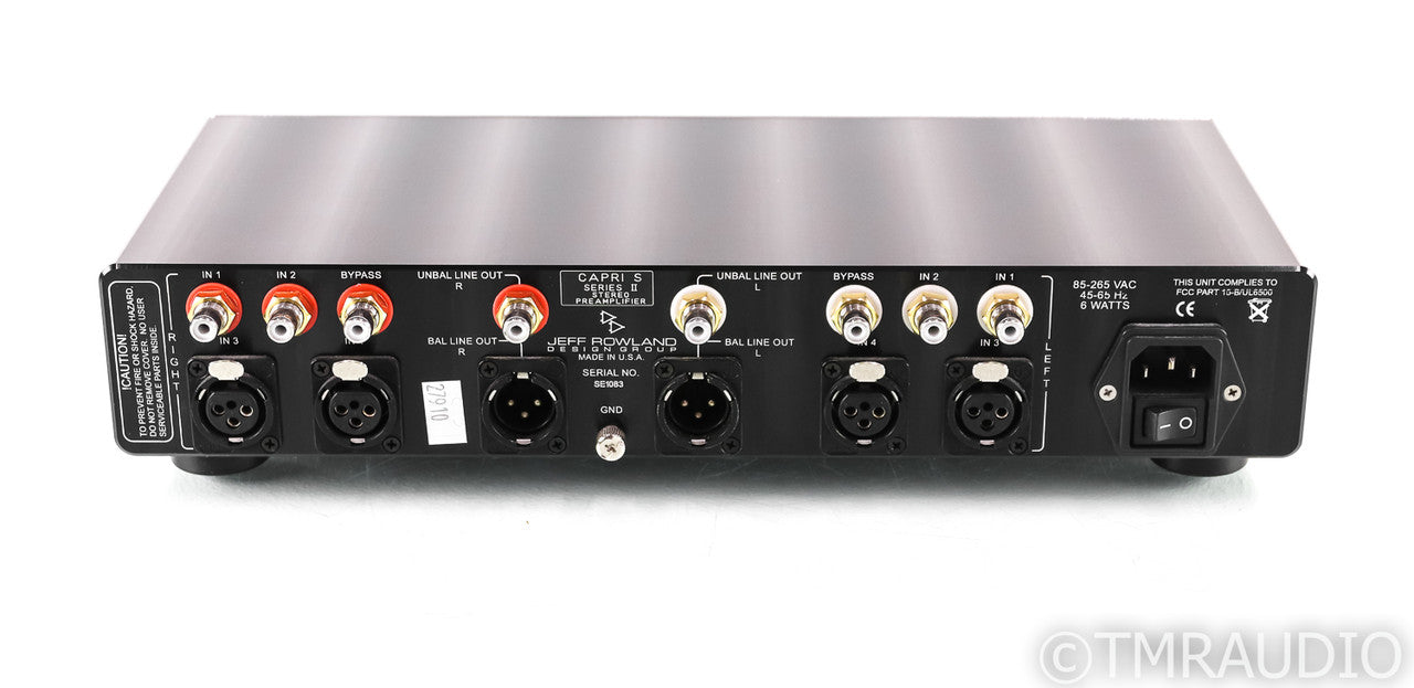 Jeff Rowland Capri S Series II Stereo Preamplifier; S2 w/ DAC Card