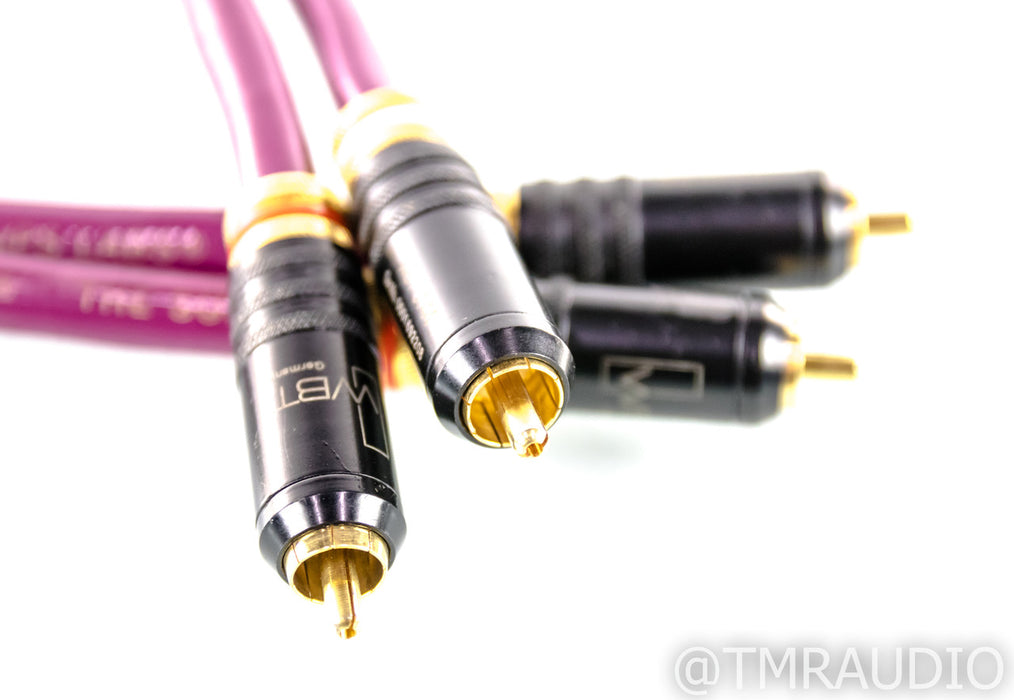 JPS Labs Superconductor 3 RCA Cables; .5m Pair Interconnects; WBT Terminations