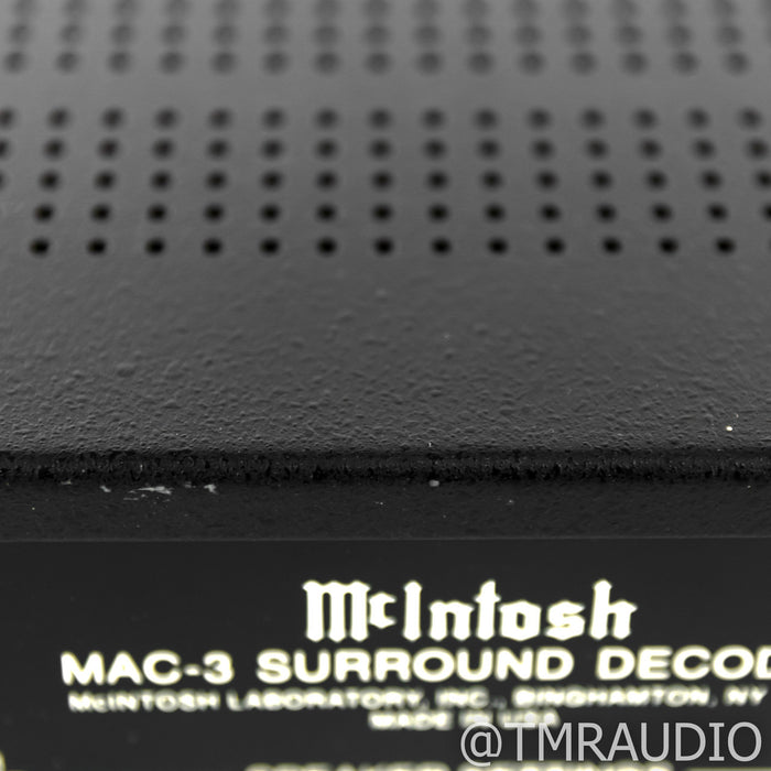 McIntosh MAC-3 5.1 Channel Home Theater Surround Decoder; MAC3; Remote