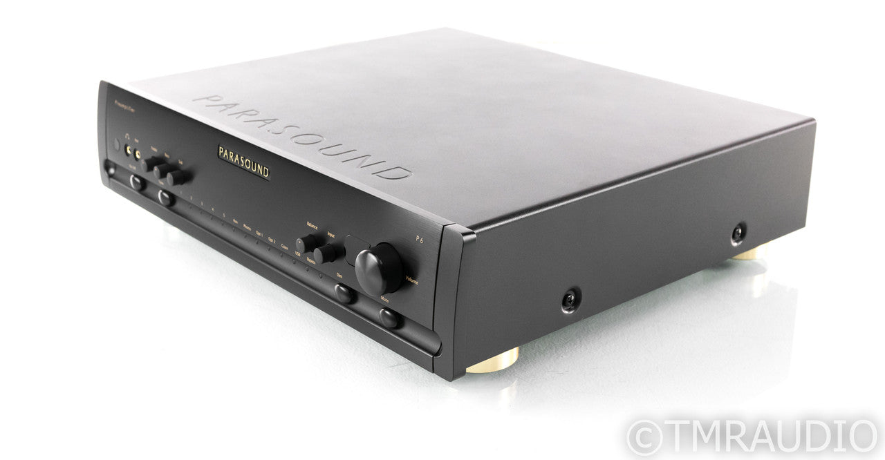 Parasound Halo P6 2.1 Channel Preamplifier / DAC; MM / MC Phono; P-6; Black