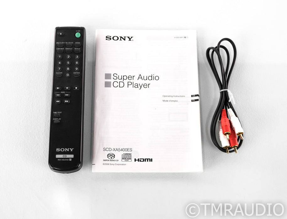 Sony SCD-XA5400ES SACD / CD Player; SCDXA5400ES; Remote