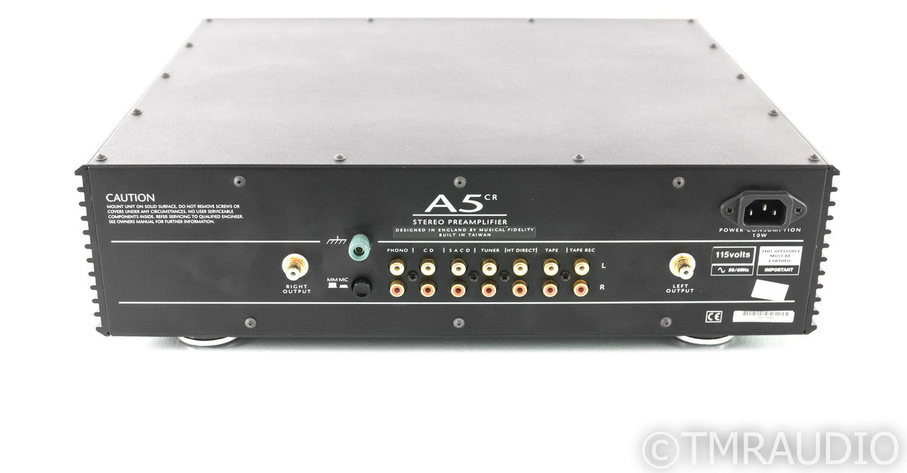 Musical Fidelity A5CR Stereo Preamplifier; A-5CR; MM/MC Phono (No Remote)