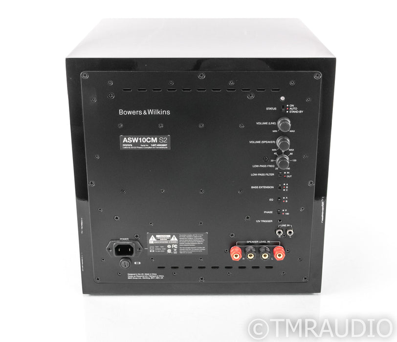 B&W ASW10CM S2 10" Powered Subwoofer; Gloss Black