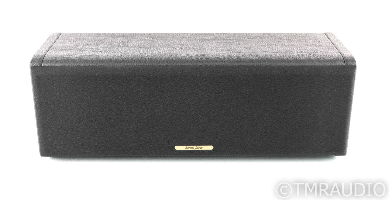 Sonus Faber Smart Center Channel Speaker; Black Leather