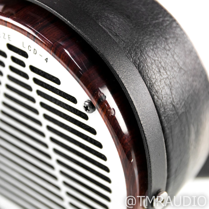 Audeze LCD-4 Open Back Planar Magnetic Headphones; Cocobolo; Upgraded Cables