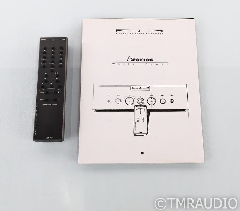Balanced Audio Technology VK-D5 Balanced CD Player; VKD5; Remote