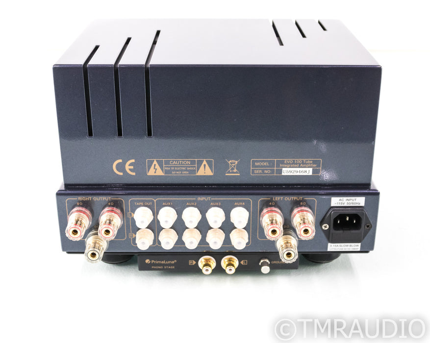 PrimaLuna EVO 100 Stereo Tube Integrated Amplifier; EvoLution; MM Phono; Remote