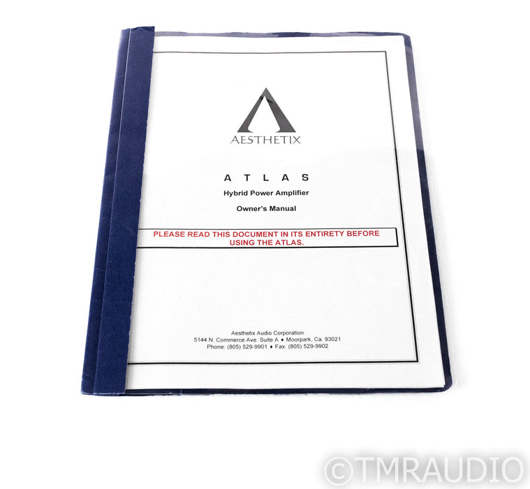 Aesthetix Atlas Stereo Tube Hybrid Power Amplifier; Updated