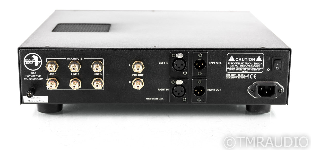 Rogue Audio RH-5 Tube Headphone Amplifier; RH5; New Tubes