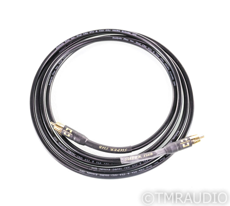 Analysis Plus Super Sub RCA Cable; Single 2.5m Interconnect