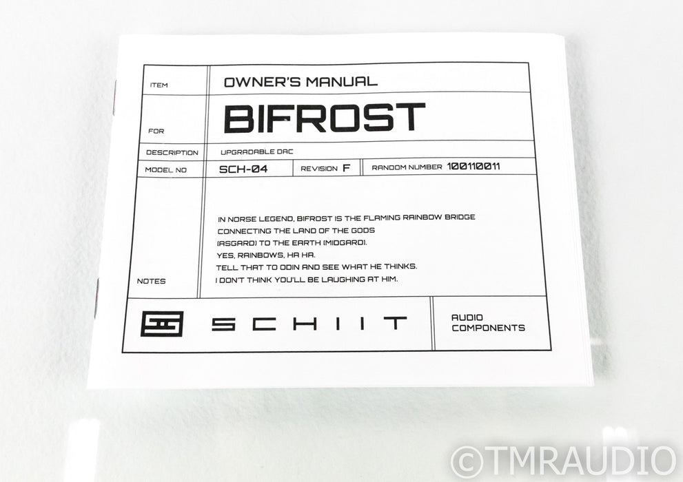 Schiit Bifrost 4490 DAC; D/A Converter (1/7)