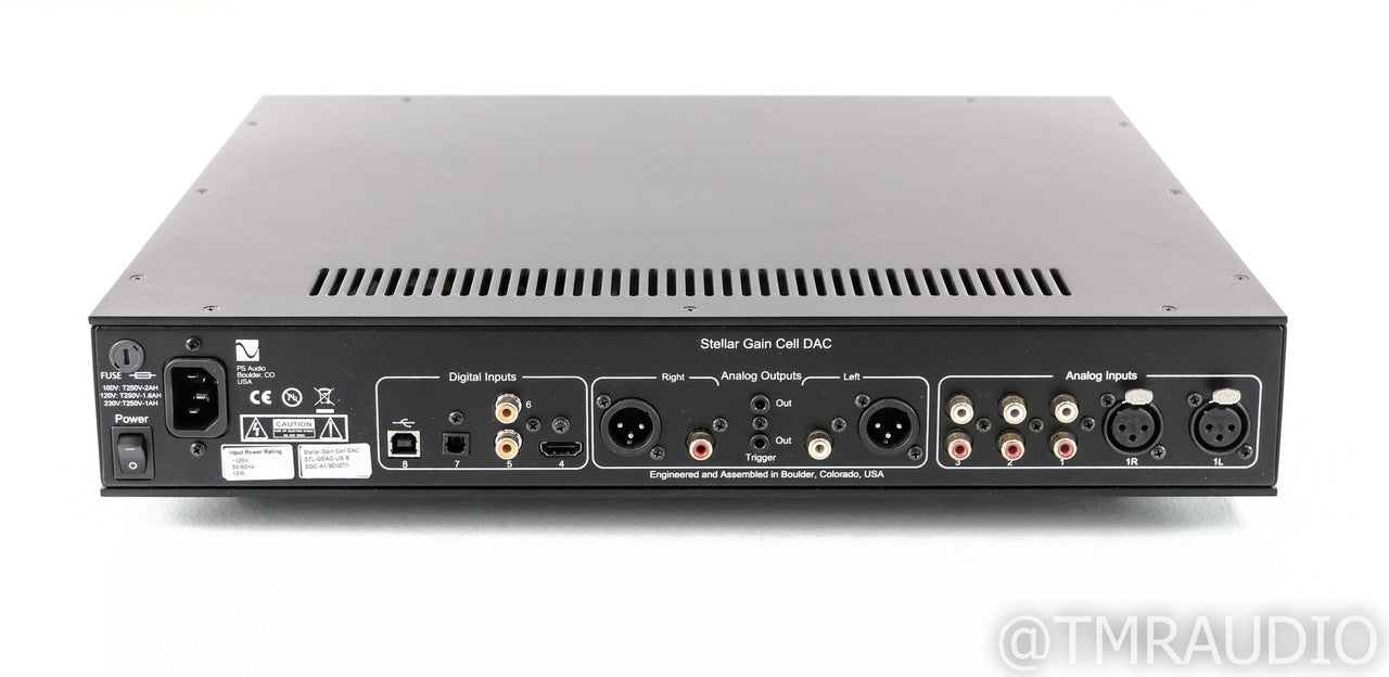 PS Audio Stellar Gain Cell DAC / Preamplifier; D/A Converter; Remote; Black (Used)