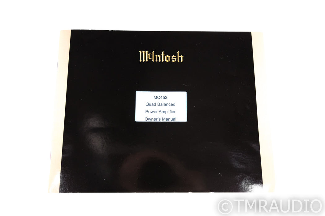McIntosh MC452 Stereo Power Amplifier; MC-452