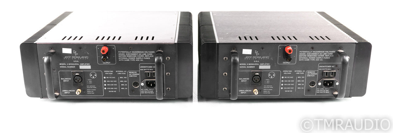 Jeff Rowland Model 3 Mono Power Amplifier