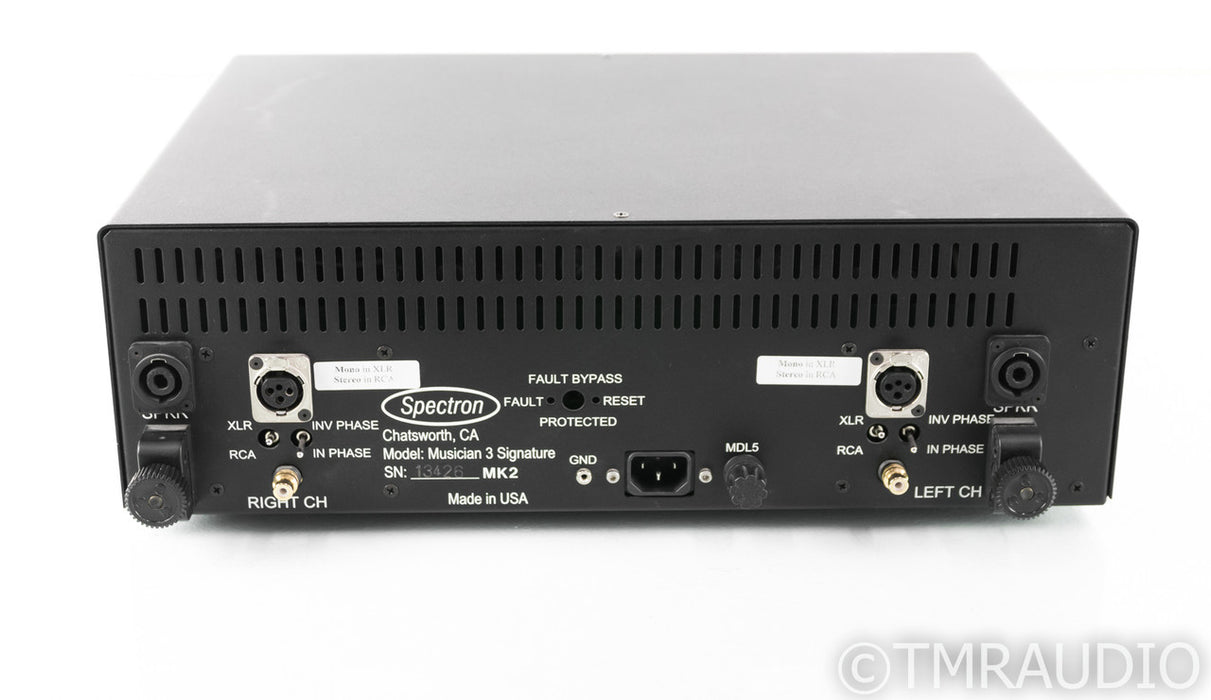 Spectron Musician III Signature Mk 2 Power Amplifier; Stereo / Mono Version