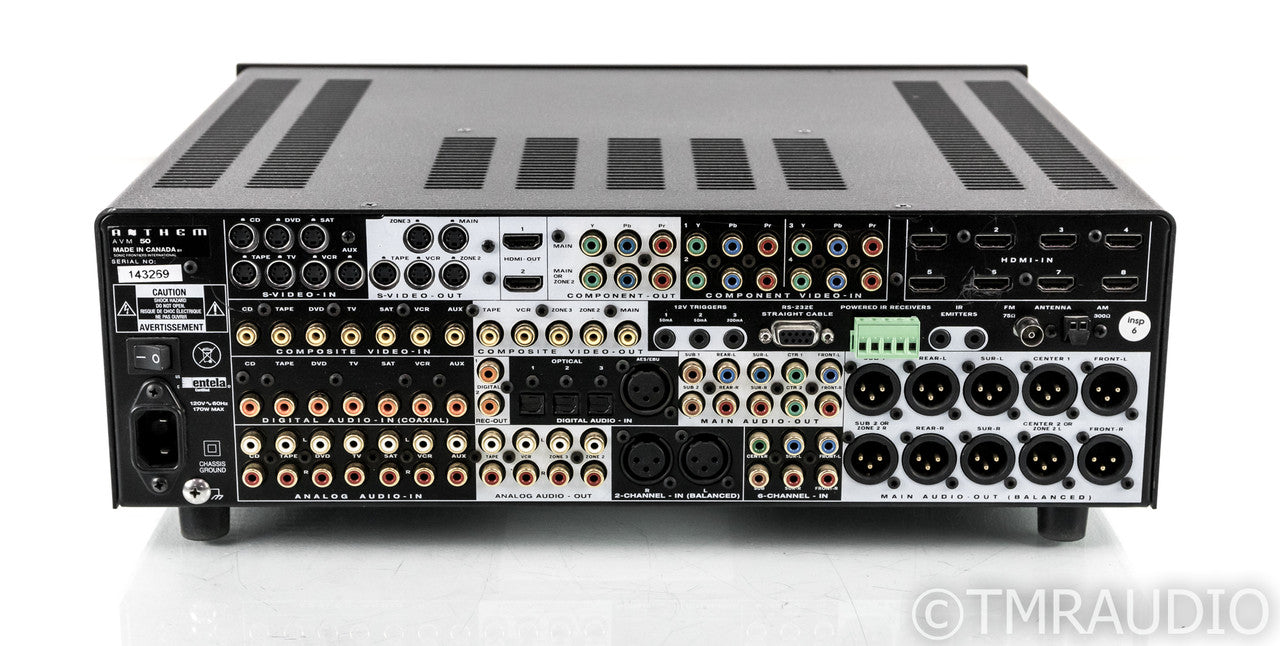 Anthem AVM 50v 7.1 Channel Home Theater Processor; AVM50V; Remote; v2.1