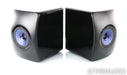 KEF LS50W Wireless Bookshelf Speakers; Gloss Black & Blue Pair;  LS-50 W