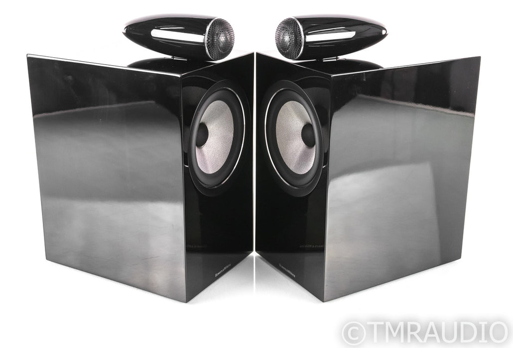 B&W 705 S2 Bookshelf Speakers; Gloss Black Pair; 705S2