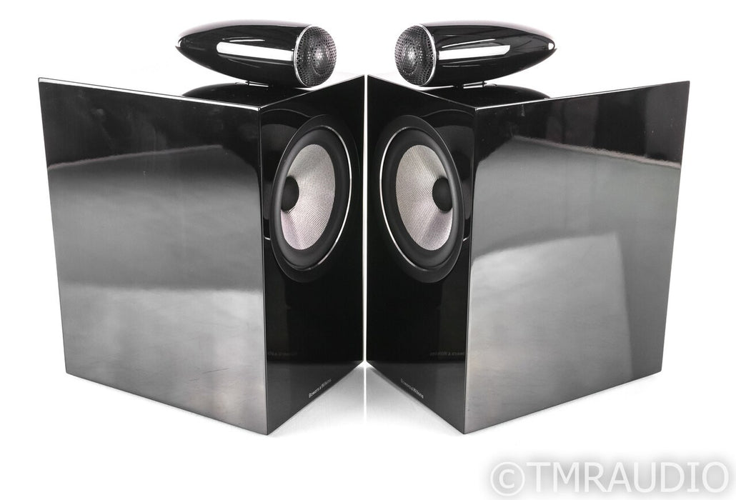 B&W 705 S2 Bookshelf Speakers; Gloss Black Pair; 705S2