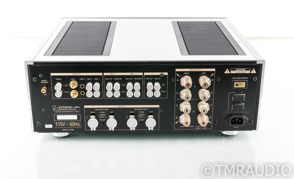 Luxman L-507u Stereo Integrated Amplifier; L507u; Remote; MM / MC Phono