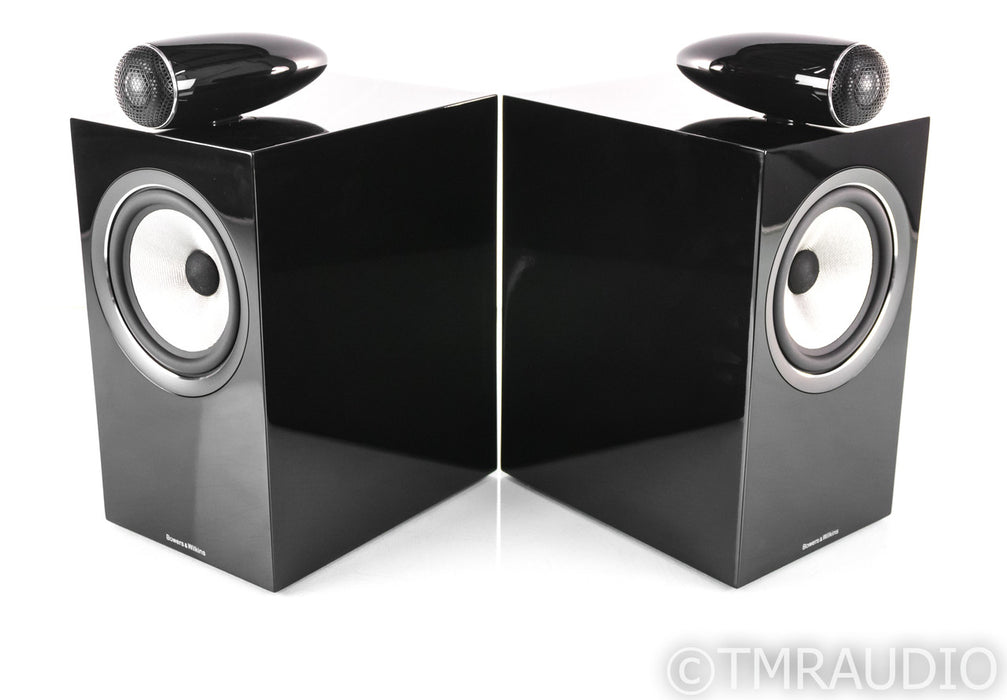 B&W 705 S2 Bookshelf Speakers; Gloss Black Pair; 705S2
