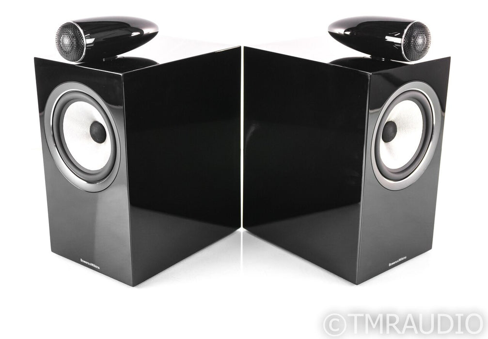 B&W 705 S2 Bookshelf Speakers; Gloss Black Pair; 705S2