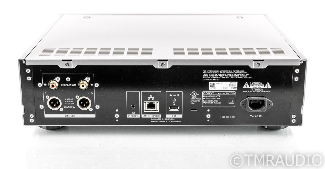 Sony HAP-Z1ES Music Server / Streamer; HAPZ1ES; Remote; 1TB HDD