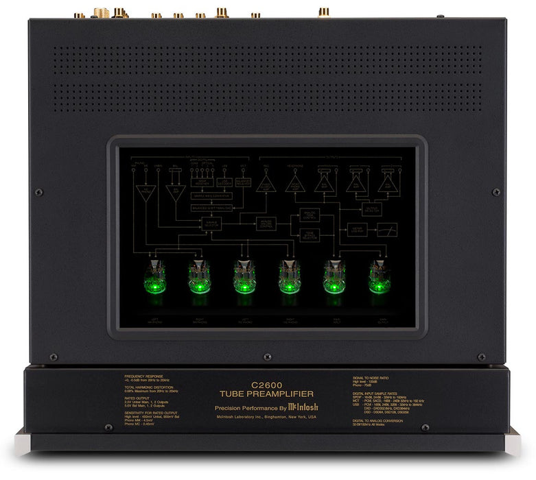 McIntosh C2600 Stereo Tube Preamplifier; DAC (New)