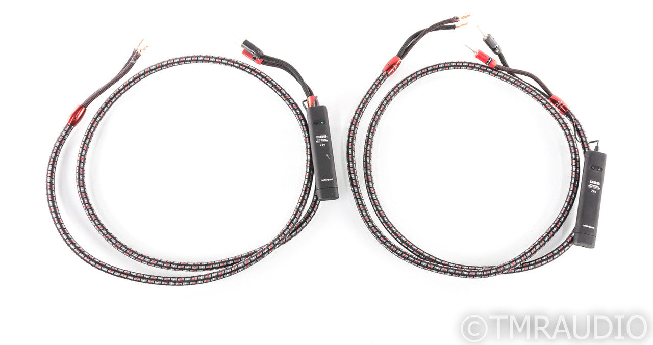 Audioquest CV-8 Speaker Cables; 6ft Pair; 72v DBS (Banana - Bare Wire)