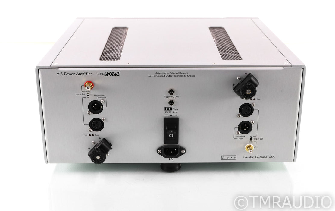 Ayre Acoustics V-5xe Stereo Power Amplifier; V5xe; Silver (1/4)