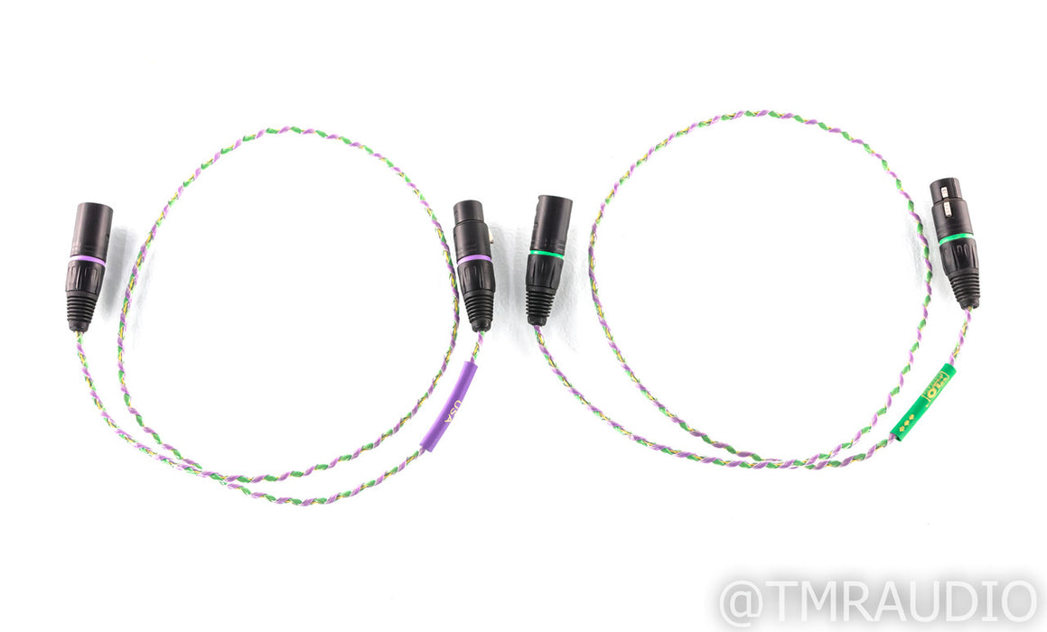XLO Reference Type 2 XLR Cables; 1m Pair Balanced Interconnects