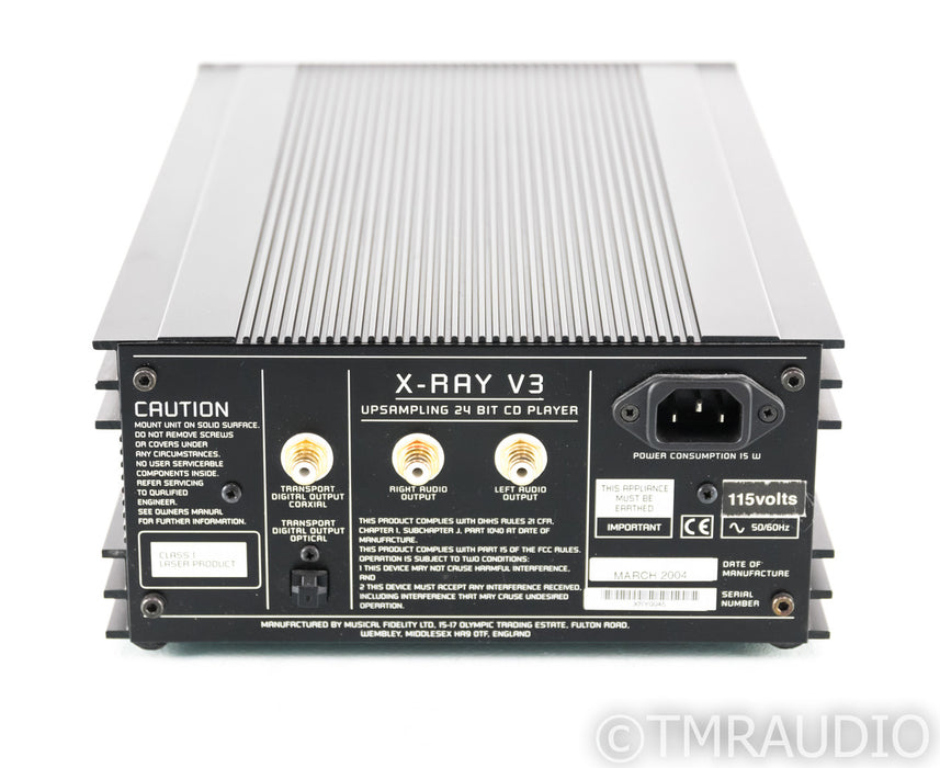 Musical Fidelity X-Ray V3 CD Player; Remote