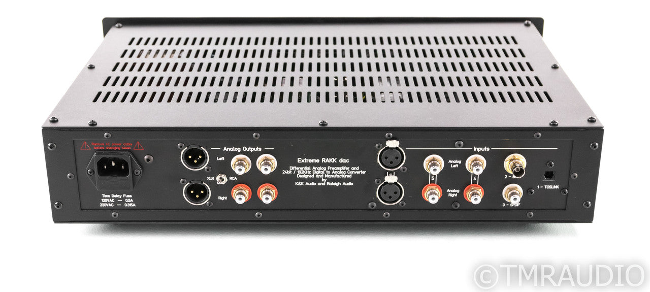 K&K Raleigh Audio Premium Extreme RAKK Tube DAC; Preamplifier; Black; MkIII
