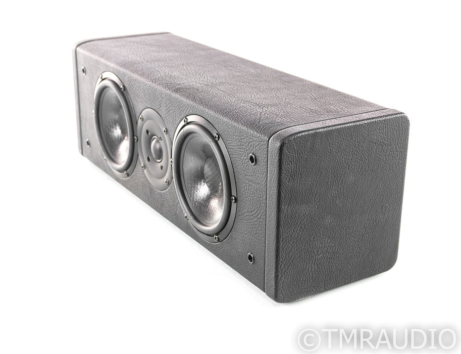 Sonus Faber Smart Center Channel Speaker; Black Leather