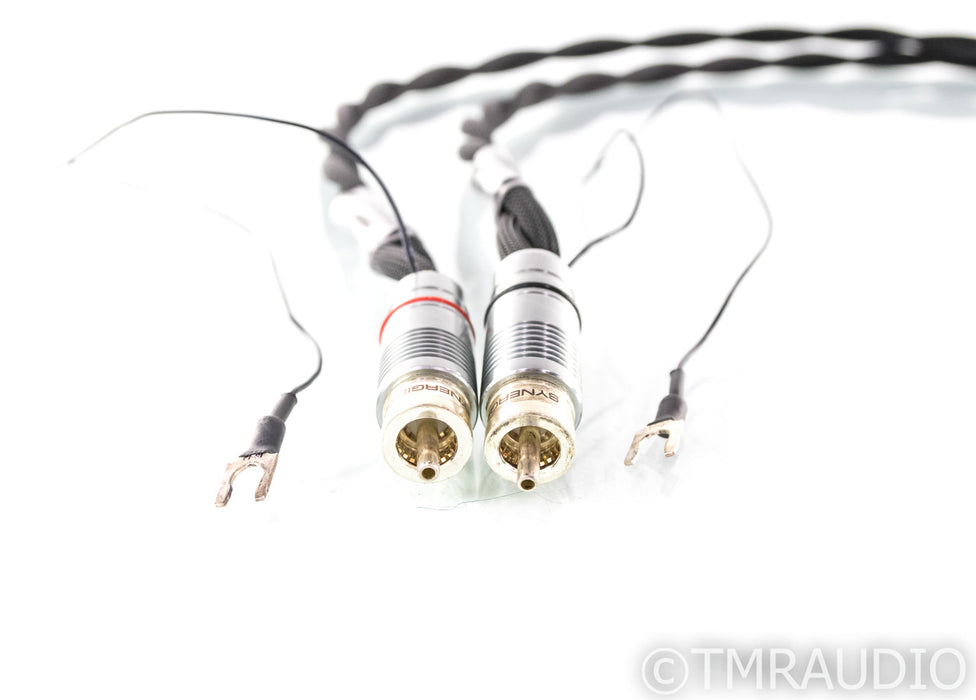 Synergistic Research Element Reference Phono RCA Cables; 1m Pair w/ Ground Wire