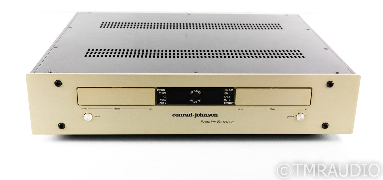 Conrad Johnson Premier 14 Stereo Tube Preamplifier; Fourteen; Remote