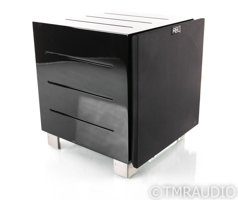 REL R-305 10" Powered Subwoofer; Piano Black; R305