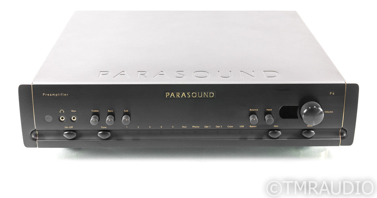 Parasound Halo P6 2.1 Channel Preamplifier / DAC; MM / MC Phono; P-6; Remote