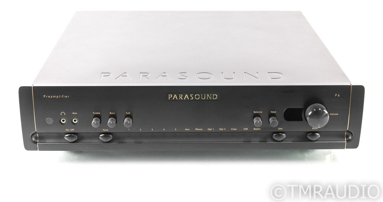 Parasound Halo P6 2.1 Channel Preamplifier; MM / MC Phono; P-6; Remote