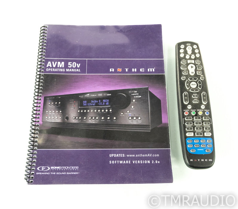 Anthem AVM 50v 7.1 Channel Home Theater Processor; AVM50V; Remote; v2.1