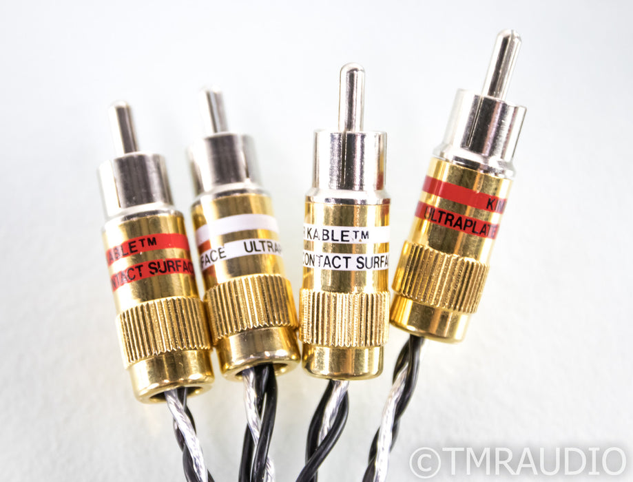 Kimber Kable Silver Streak SE RCA Cables; 1m Pair Interconnects
