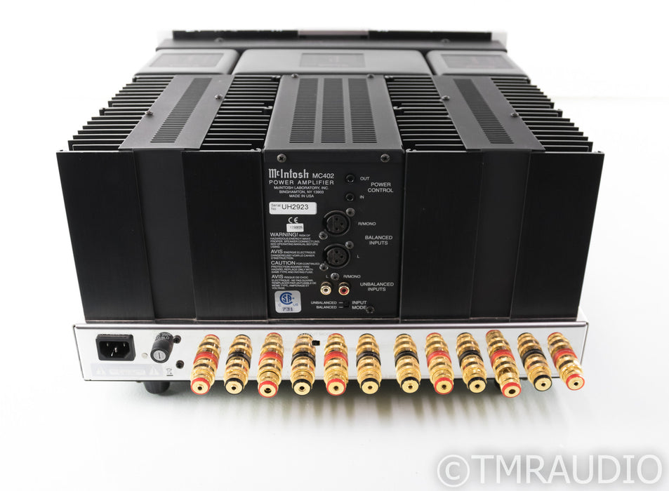McIntosh MC402 Stereo Power Amplifier; MC-402
