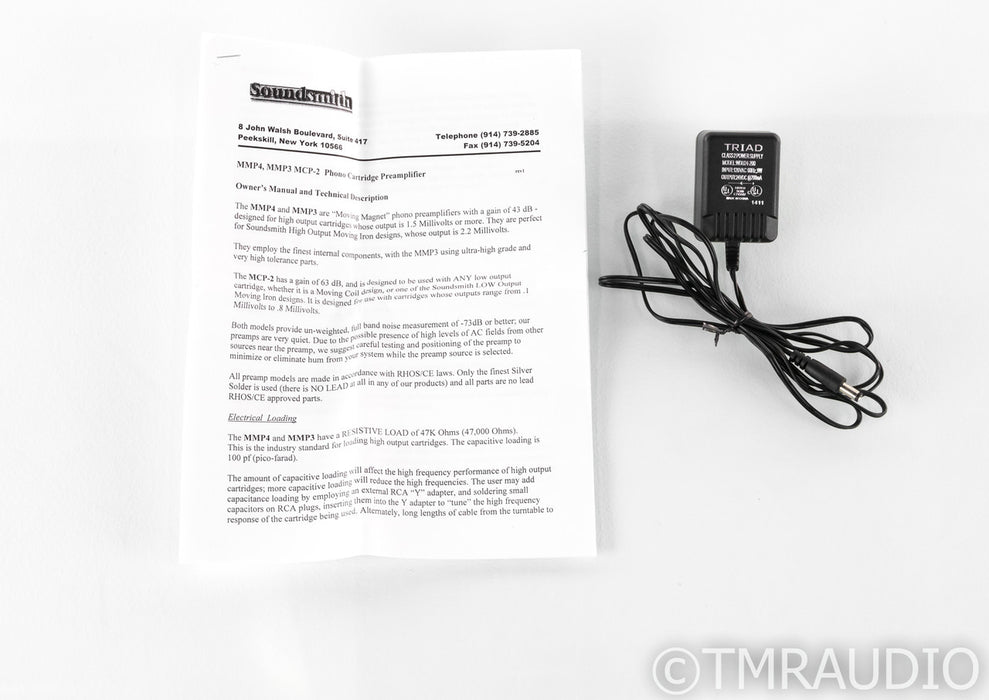 Soundsmith MMP3 MkII MM Phono Preamplifier; Moving Magnet; Mk2 (Never Used)
