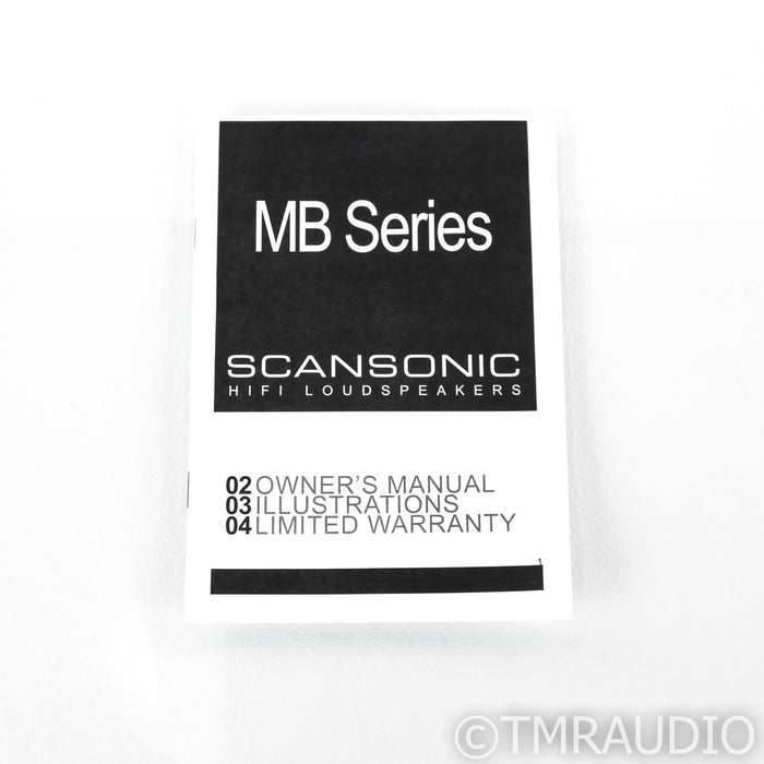 Scansonic MB3.5 Floorstanding Speakers; Black Pair; MB-3.5